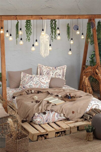 Genel Markalar Iyi Geceler Istanbul Boho Chic Çift Kişilik Battaniyeli Set - ...