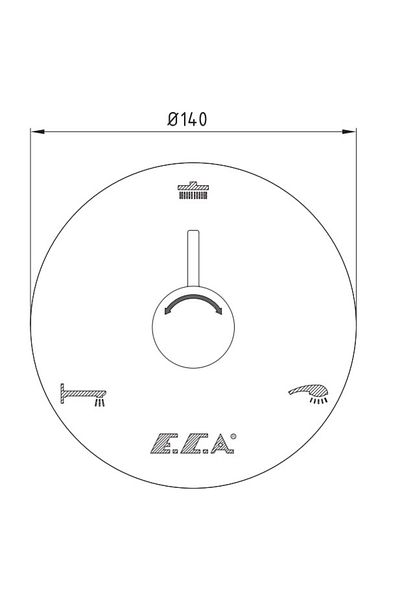 Eca Built-in Direction Changer Surface Mounted 3 Way102167319-Y