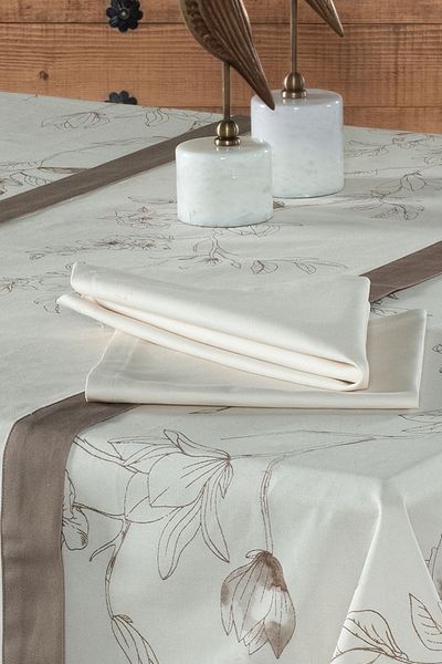 Sarev Zoe Bej 100% Bumbac 2 Pachet Servetel 45*45 cm