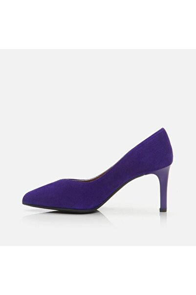 Hotiç Genuine Leather Purple Women's Stiletto