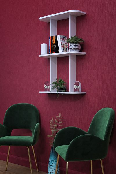 mokaparkavm Kardelen Decorative Living Room Shelf - Multi-Purpose