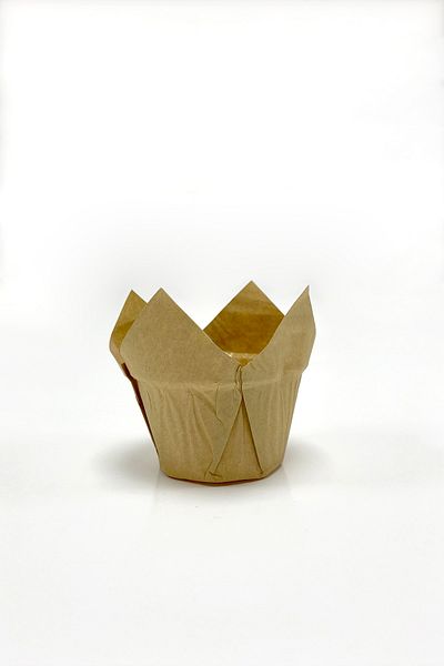 Trend Hediye Sepeti 50 Pieces Thick Tulip Capsule Kraft Muffin Cake Mold, Oil Paper Tulip Inside, Safari Concept