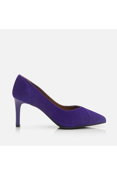 Hotiç Genuine Leather Purple Women's Stiletto