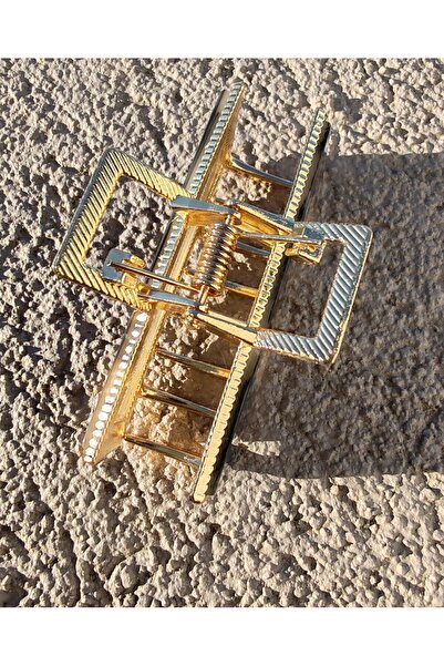 İLKYAZ Luxury Pearlescent Rectangular Metal Latch Buckle - ACCESSORY