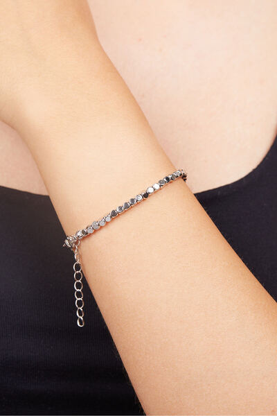 Elika Silver سوار مجوهرات نسائي موديل الممر المائي