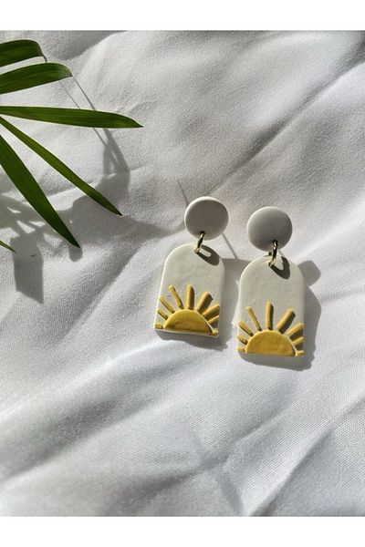 TREND Sun Themed Alaçatı Style Summer Beach Earrings