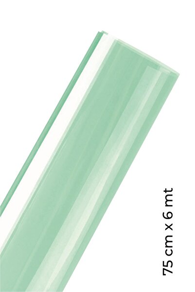 Ecce 75 см зелена фолио за прозорци - светъл нюанс, американска, устойчива на надраскване, 6 метра