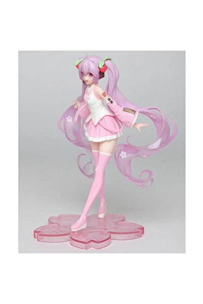 Genel Markalar Anime Pink Hatsune Miku Sakura Figür Biblo Boy 15 Cm
