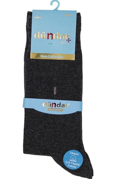 Dündar Çorap МЪЖКИ ЧАНТИ PLUS LYCRA SOCKET АНТРАЦИТ, 6 ЧАСТНИ, 5527