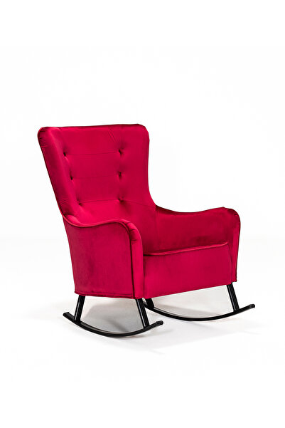 MOBETTO Roma Sallanır Berjer Tv Koltuğu Dinlenme Koltuğu - Kırmızı