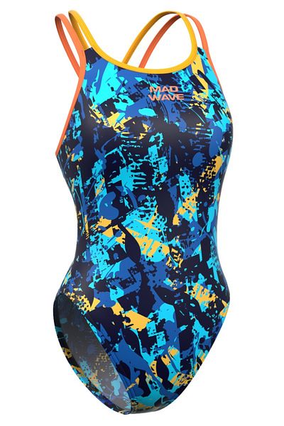 Mad Wave Women's Swimsuit Antichlor Crossback Pbt A3, Ma - Color - Size L/40