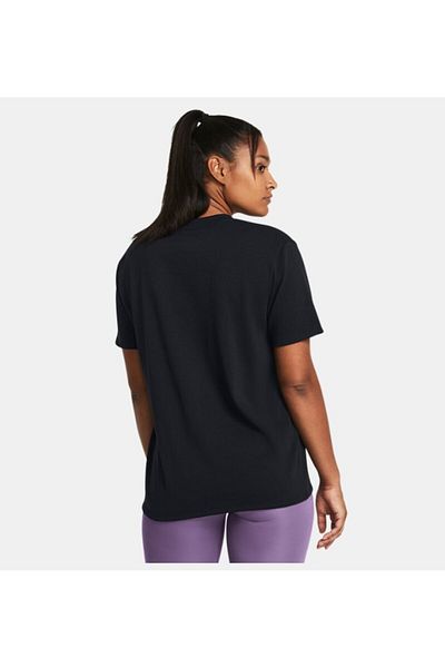 Under Armour Women's UA Heavyweight Embroidered Patch Boyfriend Oversized Short Sleeve1383045-001