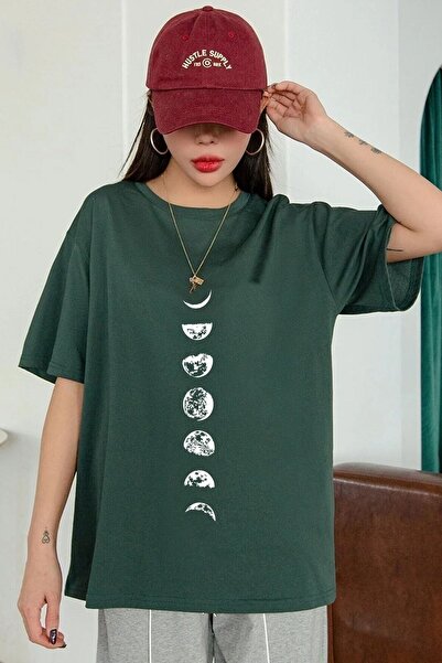 Adrift Unisex majica sa štampanim fazama meseca