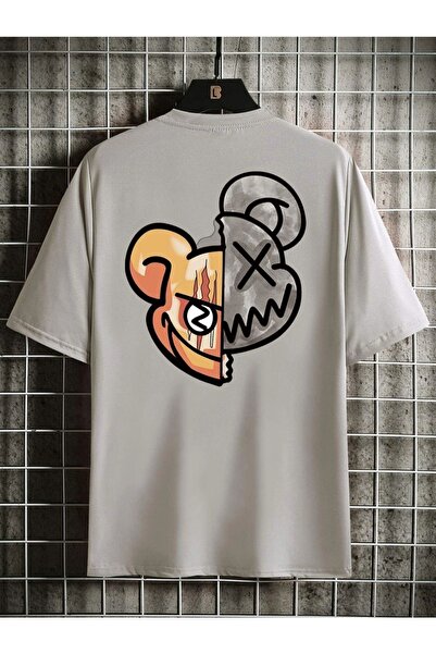 Tarzsokak Tricou gri pentru bărbați, cu imprimeu de desene animate