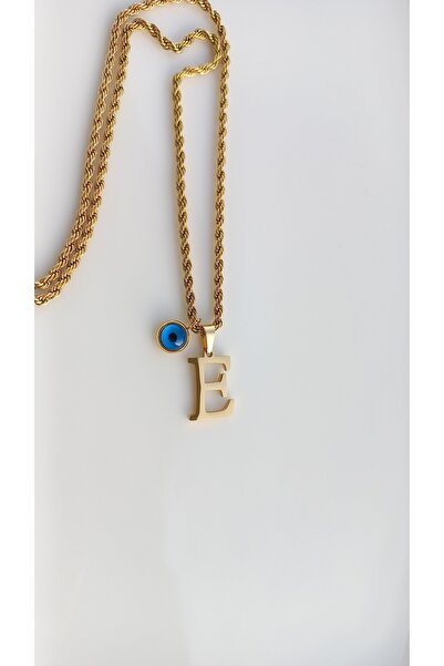 Tişt Accessory قلادة نسائية من الفولاذ المقاوم للصدأ مطرزة باللون الذهبي على ...