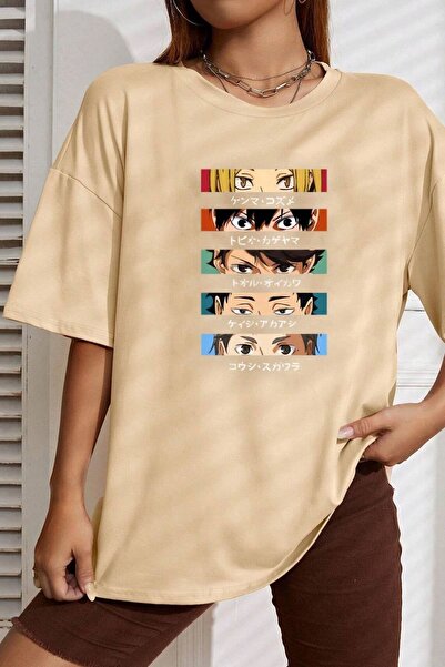 Adrift Unisex Cosplay Haikyuu Štampano T-shirt