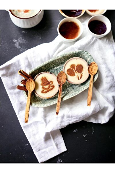 ALSA CRAFT Doğal Zeytin Ağacından El Işçiliği Ile Yapılmış Mama Ve Tatlı Kaşı...