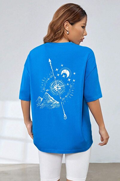 Adrift Μπλουζάκι Unisex Compass Printed