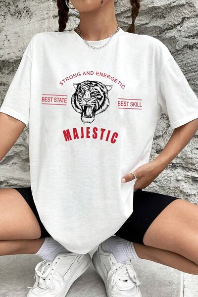 Adrift Unisex Majestic Štampano T-shirt