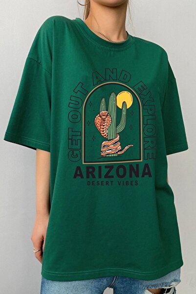 Adrift Unisex Arizona Štampano T-shirt