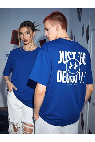 Tarzsokak Set de 2 unisex Blue Just Be Printed Combinație de cuplu de îndrăgo...