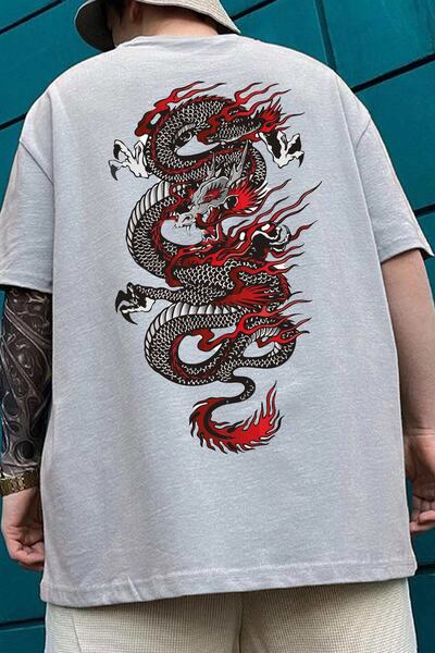 Adrift Uniseks kineski Baskılı majica