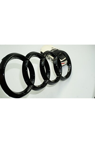 EDEXPORT Audi A4 B5 Ön Panjur Izgara Halka Parlak Siyah ABS Logo Amblem