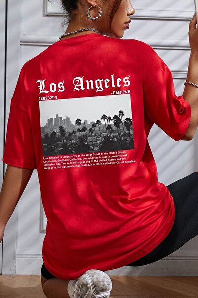 Adrift Unisek Los Angles Tasarım majica