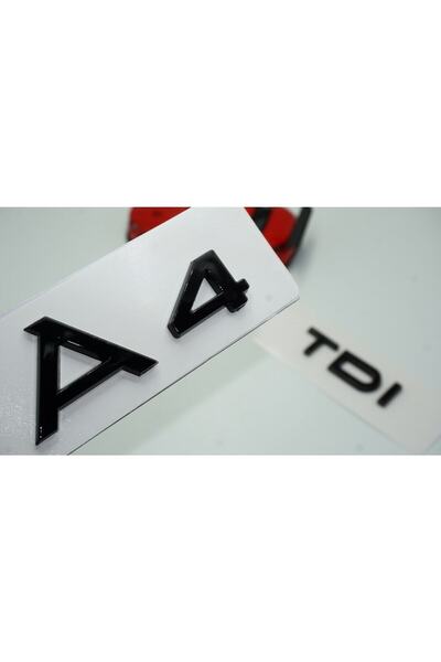 EDEXPORT Audi A4 Tdi Parlak Siyah Abs 3m 3d Bagaj Yazı Logo