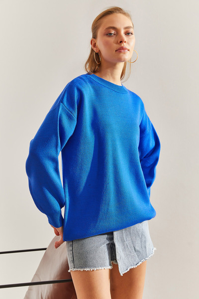 Bianco Lucci Pulover de damă din tricot imprimat pe spate