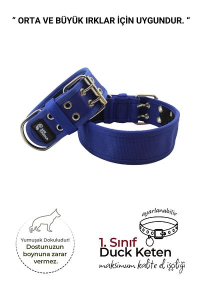 MgTasma Soft Textured Column Dog Collar, Dog Collar 5 Cm