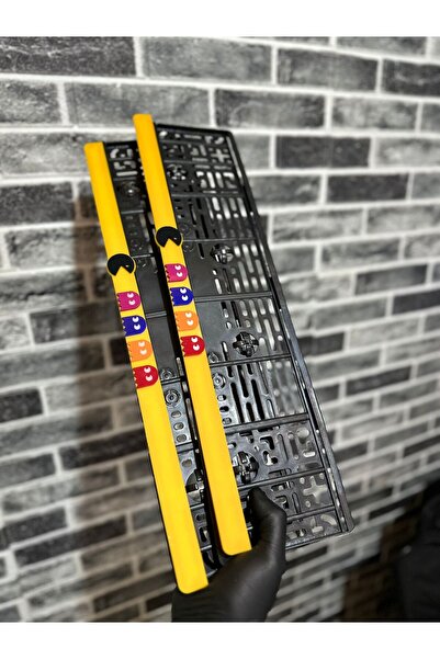 Genel Markalar 3D PACMAN UZUN 2Lİ PLEKSİ PLAKA