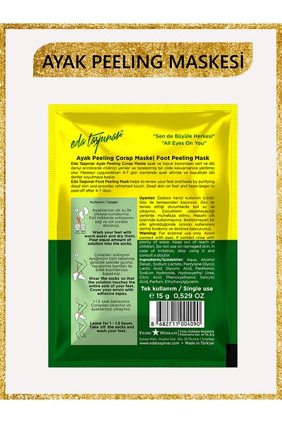 Eda Taşpınar Foot Peeling Mask (EGY0011)