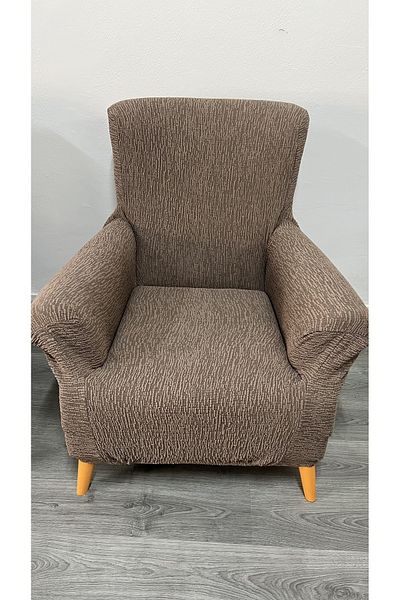 uzhanem Husă de canapea extensibilă din bumbac jacquard elastic - lavabilă (PENTRU CANAPELE O singură PERSONALĂ)