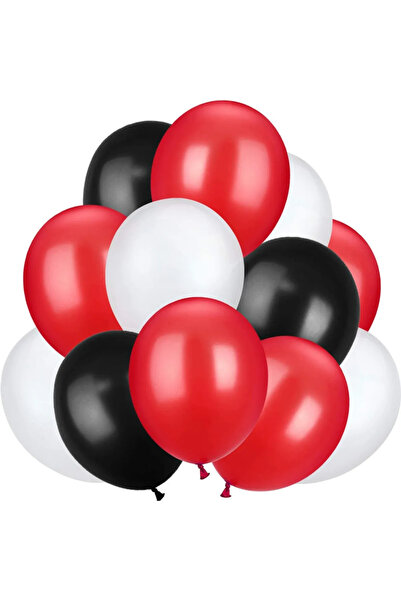 Party Fantasy 20 قطعة من بالونات الهيليوم المعدنية اللؤلؤية باللون الأبيض وال...