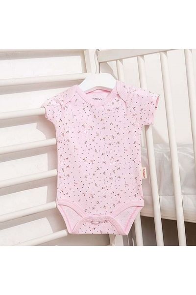 Tiffany Baby Jacquard Flowering Theme Half Sleeve Baby Body 57008