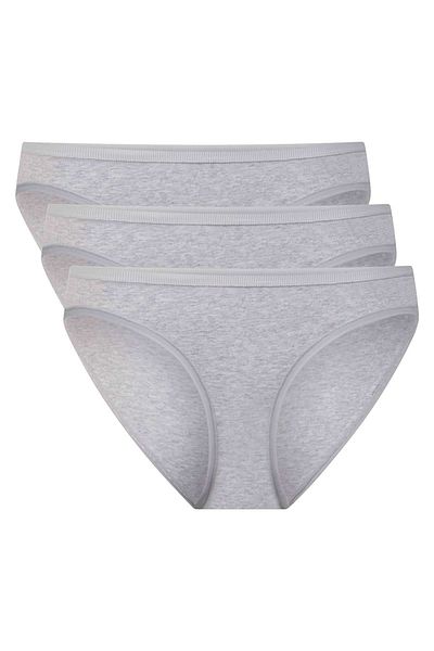 Bamboo Basics Damen Slips, 3er Pack - JULIA Taillenslip, atmungsaktiv, Jersey