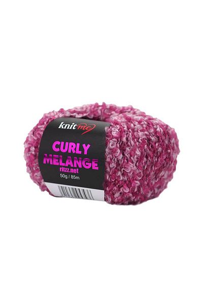 knitme Knit Me Curly Melange KCM53 Φούξια Μελανζέ