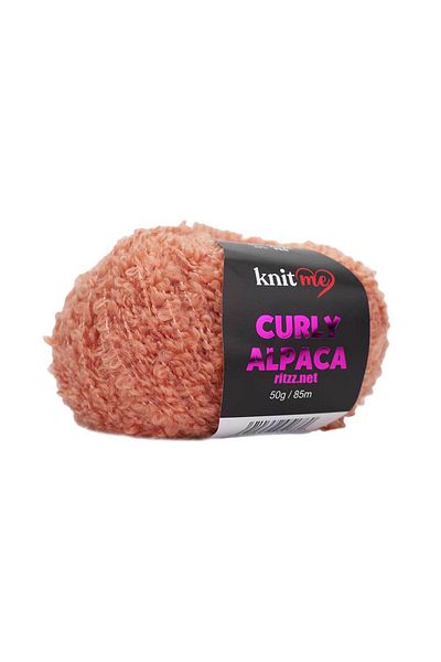 knitme Knit Me Curly Alpaca KC16 Σομόν