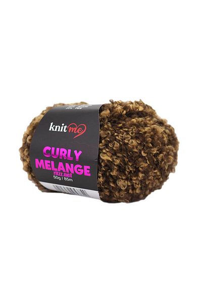 knitme Knit Me Curly Melange KCM56 Καφέ Μελανζέ