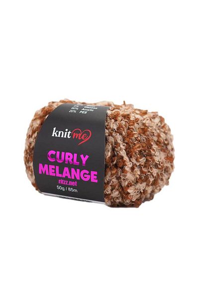 knitme Knit Me Curly Melange KCM51 Μελανζέ κανέλας