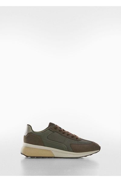 MANGO Man Sneakers aus gemischtem Leder