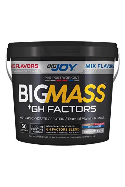 Bigjoy Bigmass Ghfactors Mass Gainer Mix Aroma (BİSKÜVİ-ÇİKOLATA-ÇİLEK) 5 Kg