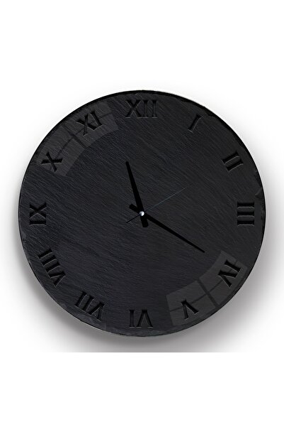 EMYA HOME ساعة زجاجية حجرية - 40 سم