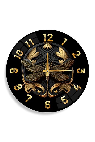 EMYA HOME Ceas din sticlă Fluture - 40 cm