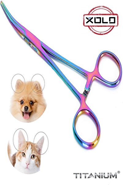 xolo Rainbow Petshop Kuaför Kedi Köpek Evcil Hayvan Kulak Akarı Temizleme Makası Pensi XLQ506