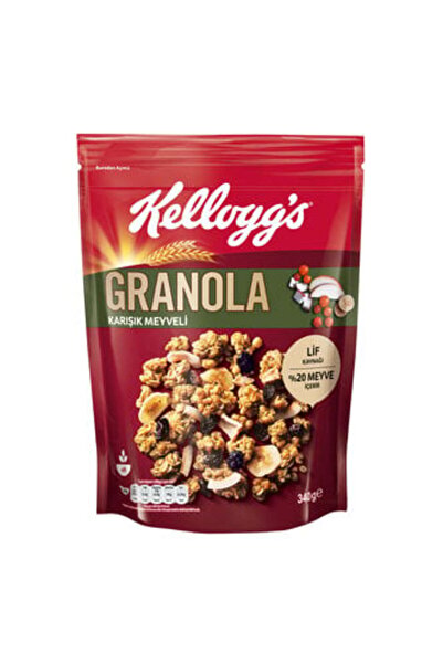 Kellogg's ( CİNO ÇİKOLATA ) Kellogg's Granola Karışık Meyveli 340 Gr ( 2 ADET )