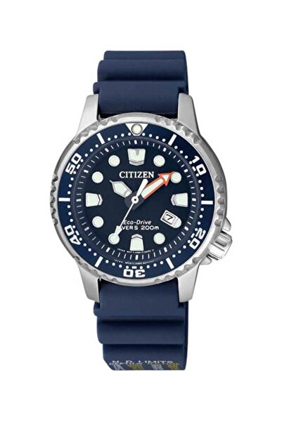 Citizen EP6051-14L ساعة يد نسائية بحزام سيليكون أزرق داكن مقاس 33 ملم