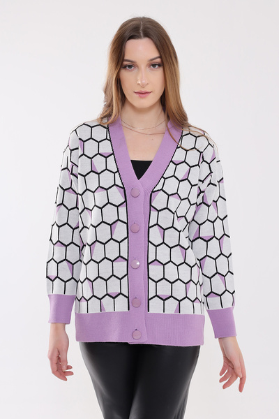 GND Honeycomb Pattern Knitwear Cardigan