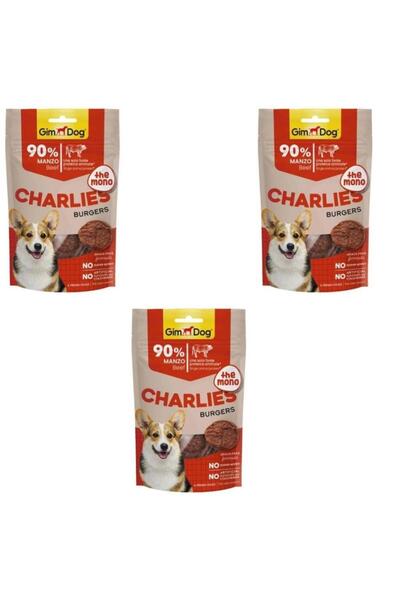 Gimdog Charlies The Mono Burgers Sığır 70 Gr x 3 Adet